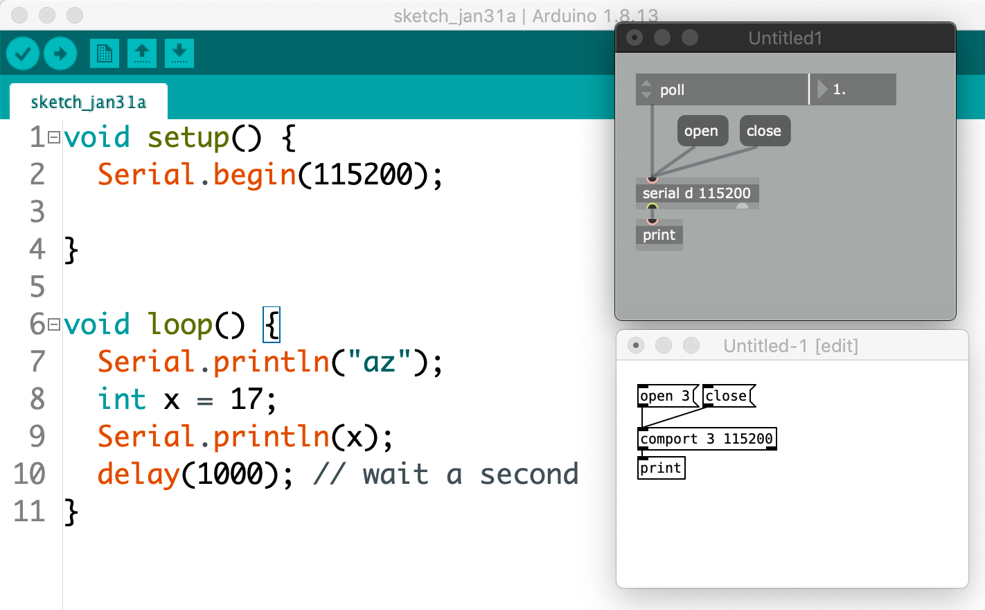 Serial communication – Electronics for Art and Education